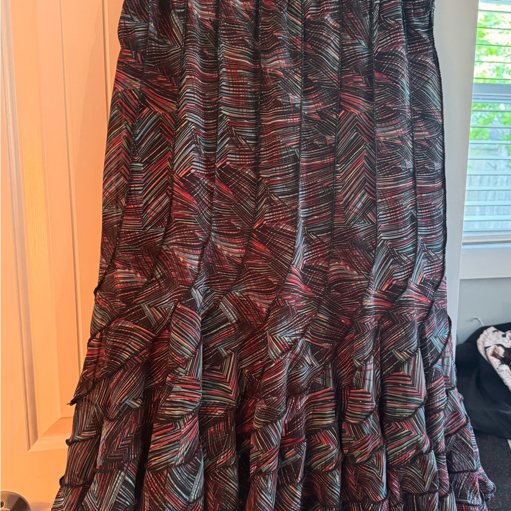 Multicolor Patterned Women's Skirt
